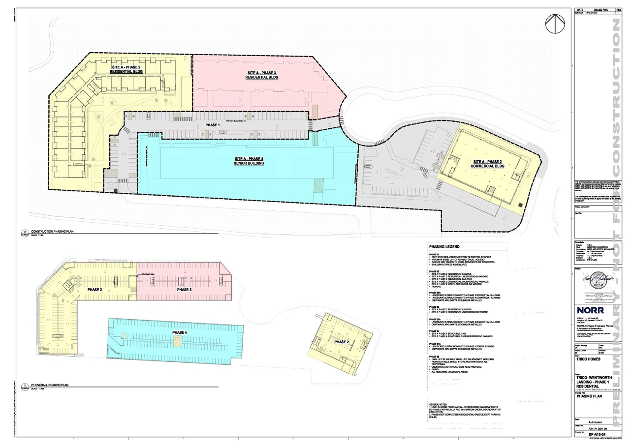 Construction site plan for project from page 5 of the file 'DMAP Plans (Submitted) DP2025-03290 (6MB) 2025-06-16'