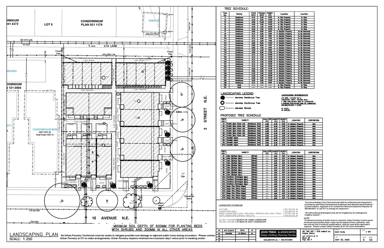 Construction site plan for project from page 4 of the file 'DMAP Plans (Submitted) DP2025-03544 (3MB) 2025-06-19'