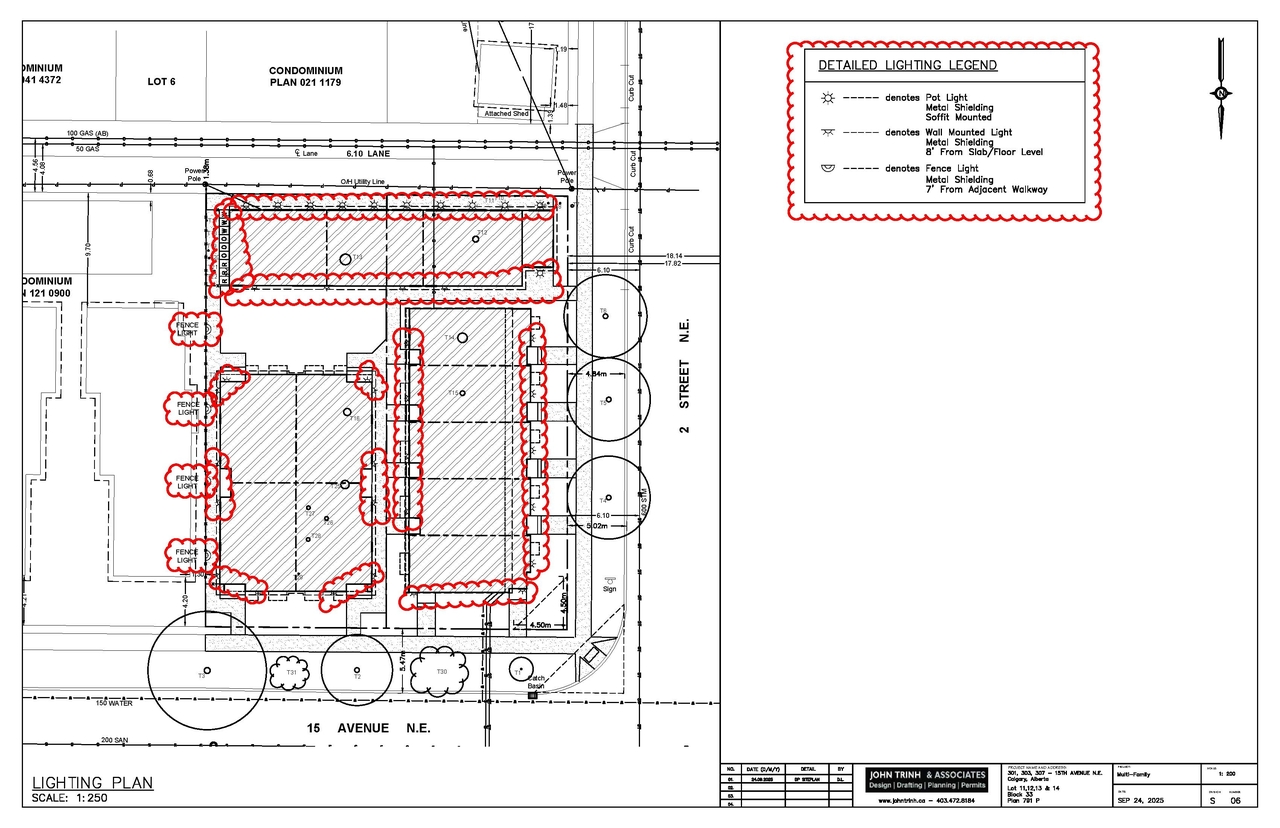 Construction site plan for project from page 5 of the file 'DP2025-03544 DMAP Plans Amended (5MB) 2026-03-30'