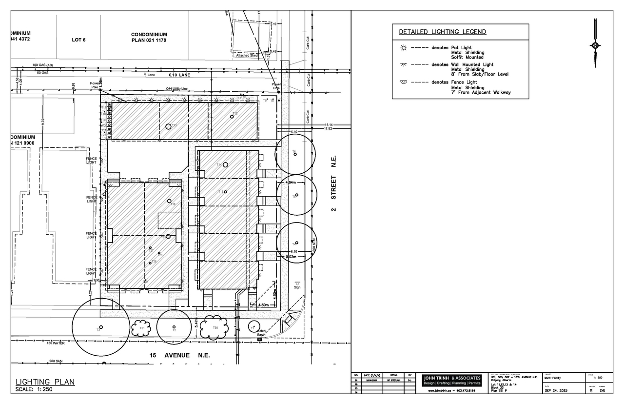 Construction site plan for project from page 6 of the file 'DP2025-03544 DMAP Plans Amended (5MB) 2026-05-19'