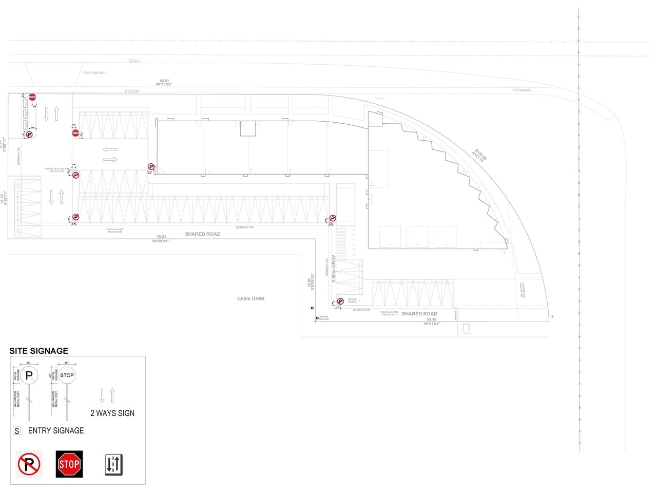 Construction site plan for project from page 11 of the file 'DP2025-03607 DMAP Plans Submitted 2025-06-20 (7MB)'