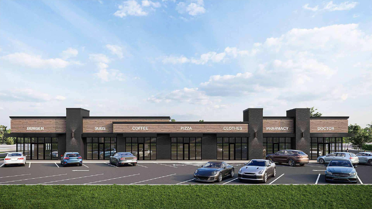 Rendering of building from page 1 of the file 'DMAP Plans (Submitted) DP2025-03822 (3MB) 2025-07-02'