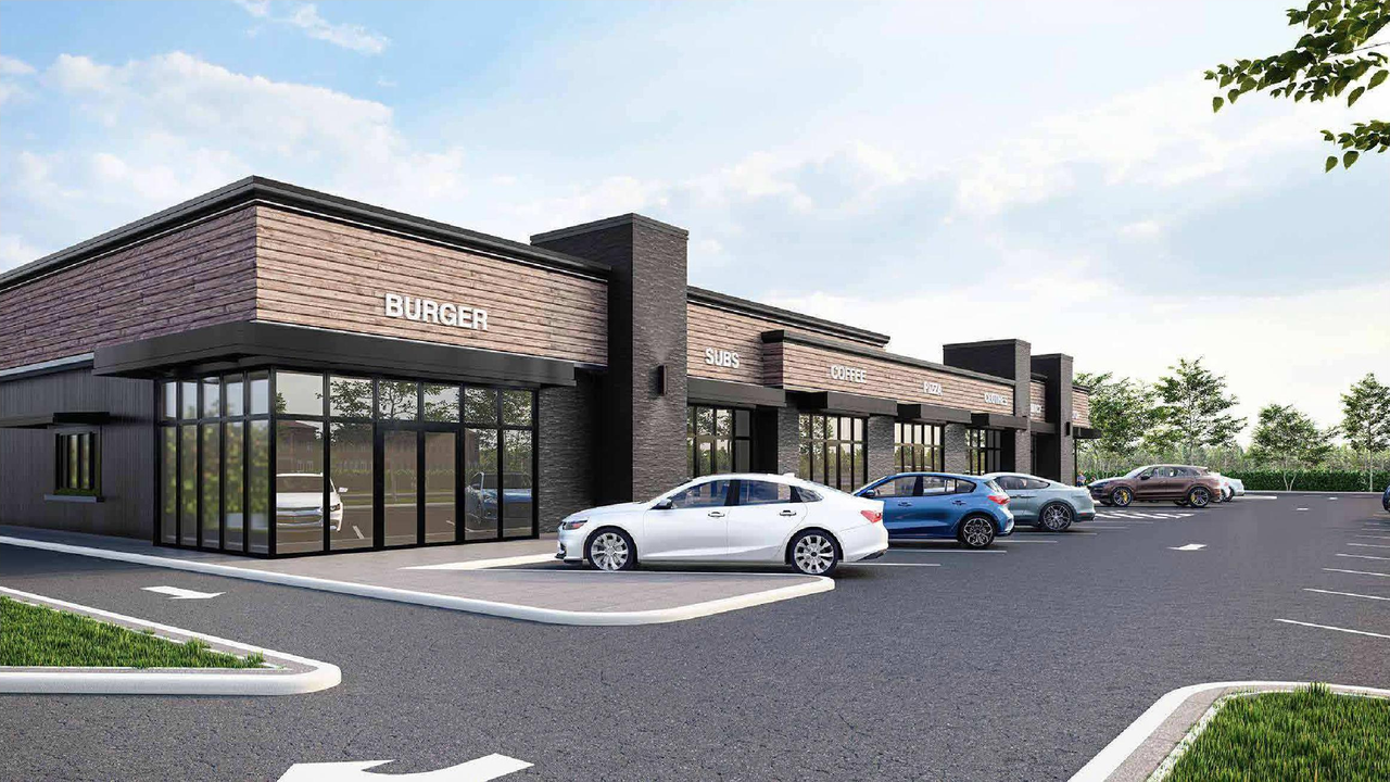 Rendering of building from page 1 of the file 'DMAP Plans (Submitted) DP2025-03822 (3MB) 2025-07-02'