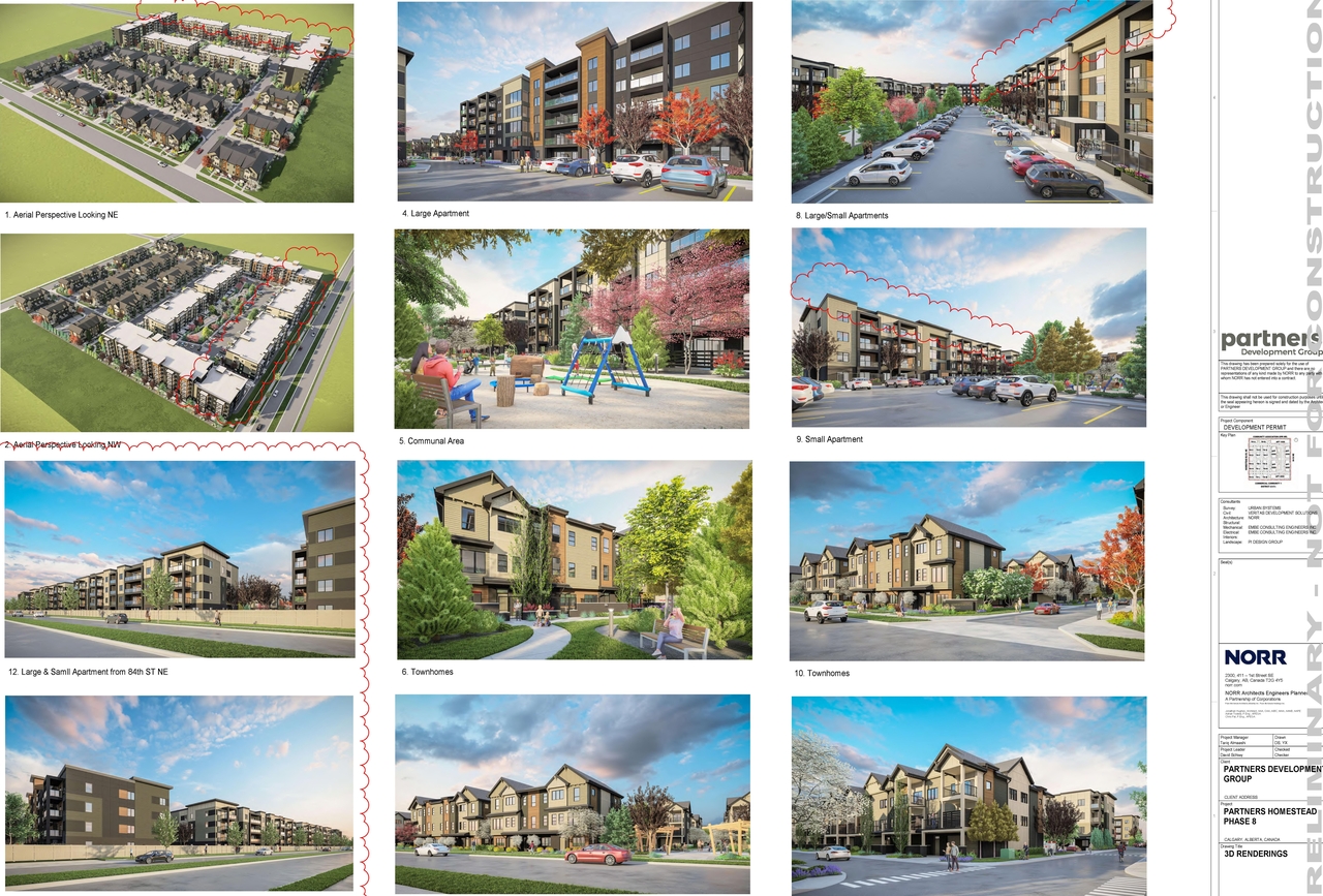 Rendering of building from page 4 of the file 'DP2025-03847 - DMAP Plans (amended) 2026-08-12 (15MB)'