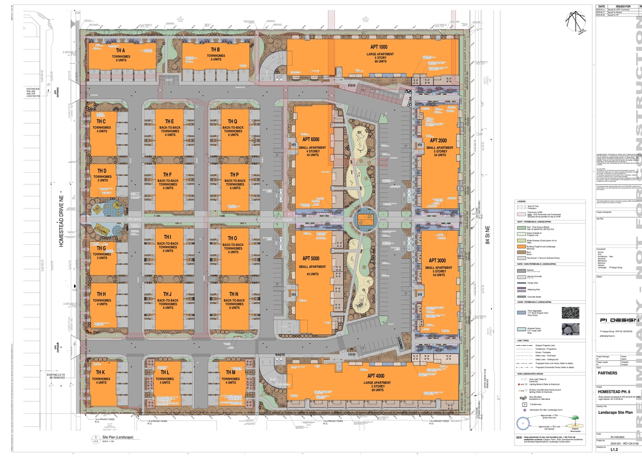 Construction site plan for project from page 52 of the file 'DP2025-03847 - DMAP Plans (amended) 2026-08-12 (15MB)'