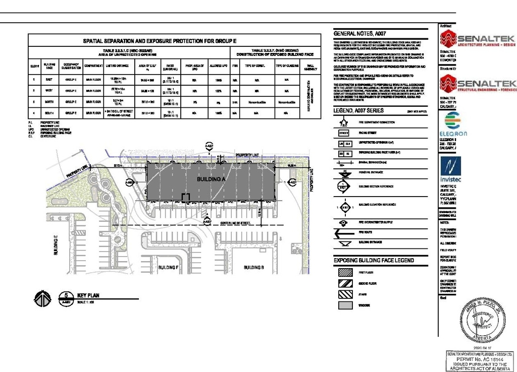 Construction site plan for project from page 4 of the file 'DP2025-03987 DMAP Plans (Amended) 2026-04-10 (12MB)'