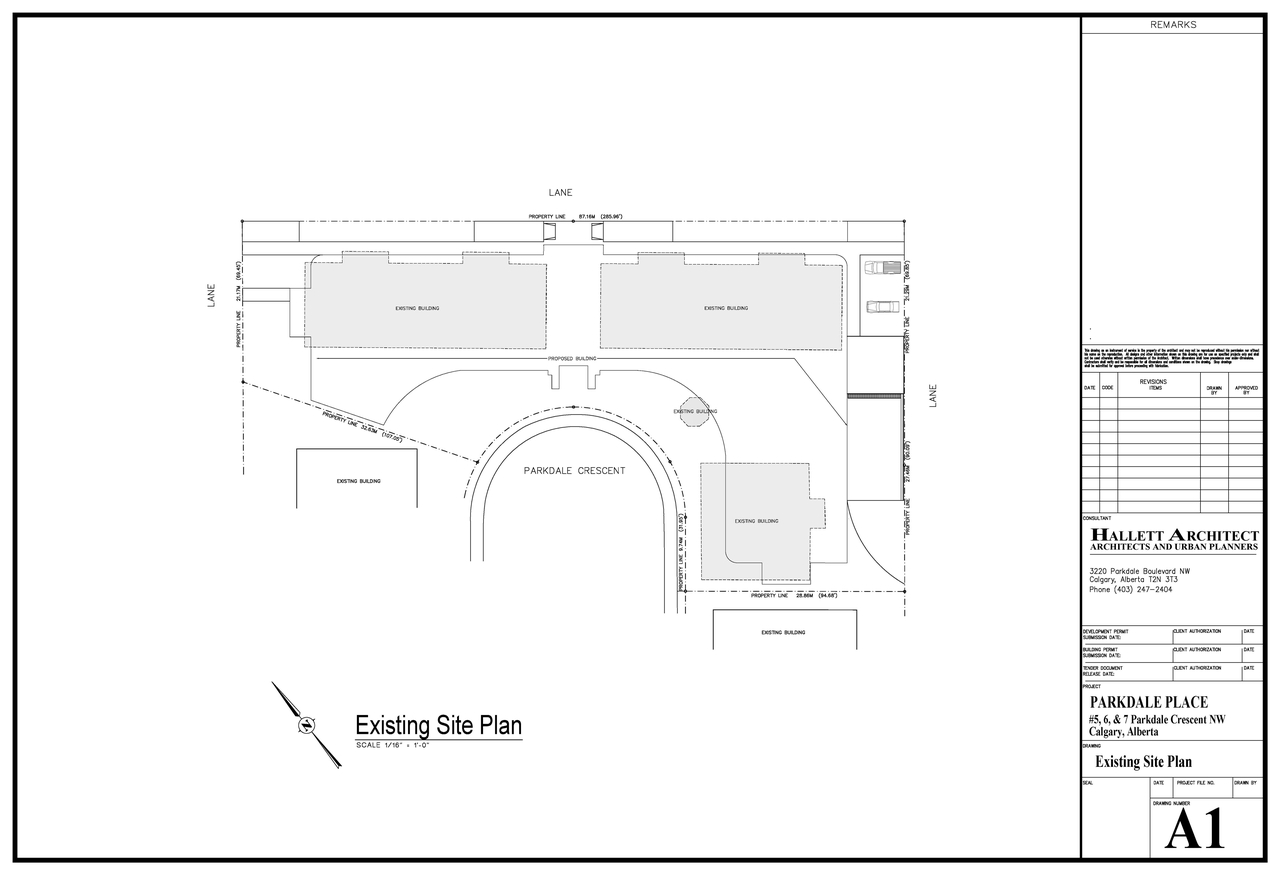 Construction site plan for project from page 2 of the file 'DMAP Plans Submitted DP2025-04037 (7MB) 2025-07-11'