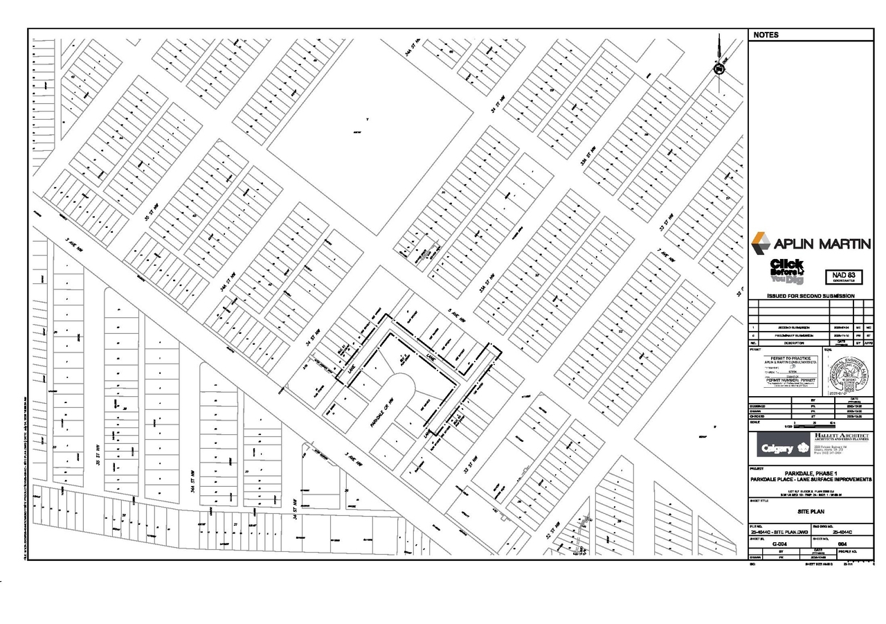 Construction site plan for project from page 9 of the file 'DP2025-04037 DMAP Plans (Amended) 2026-07-29 (12MB)'