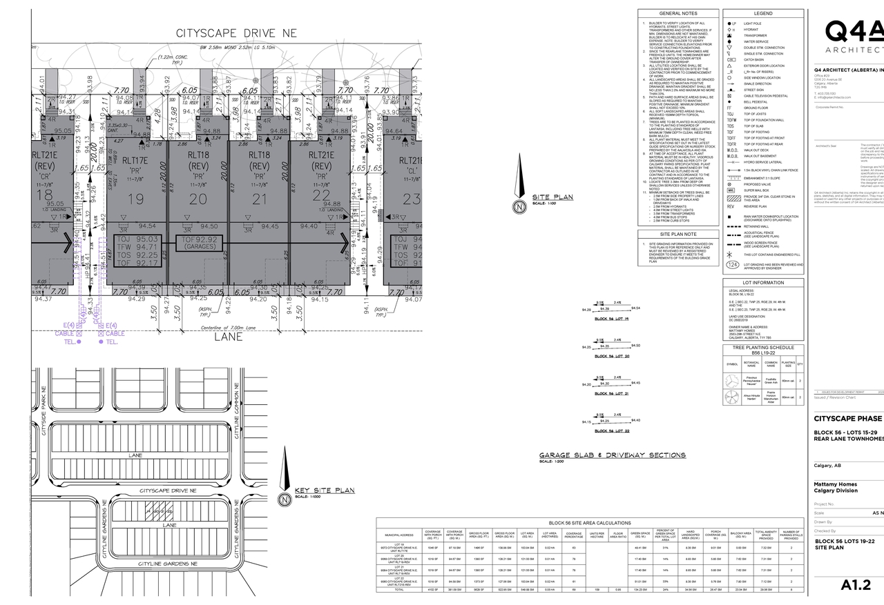 Construction site plan for project from page 4 of the file 'DP2025-04067 DMAP Plans (Submitted) 2025-07-14 (2MB)'