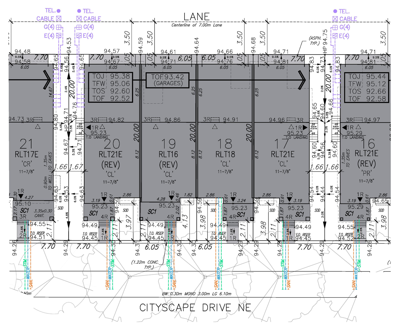 Construction site plan for project from page 6 of the file 'DP2025-04072 DMAP Plans Submitted 2025-07-14 (4MB)'