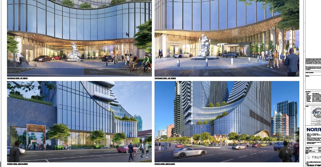 Rendering of building from page 6 of the file 'DP2025-04119 DMAP Plans (Submitted) (20MB)'
