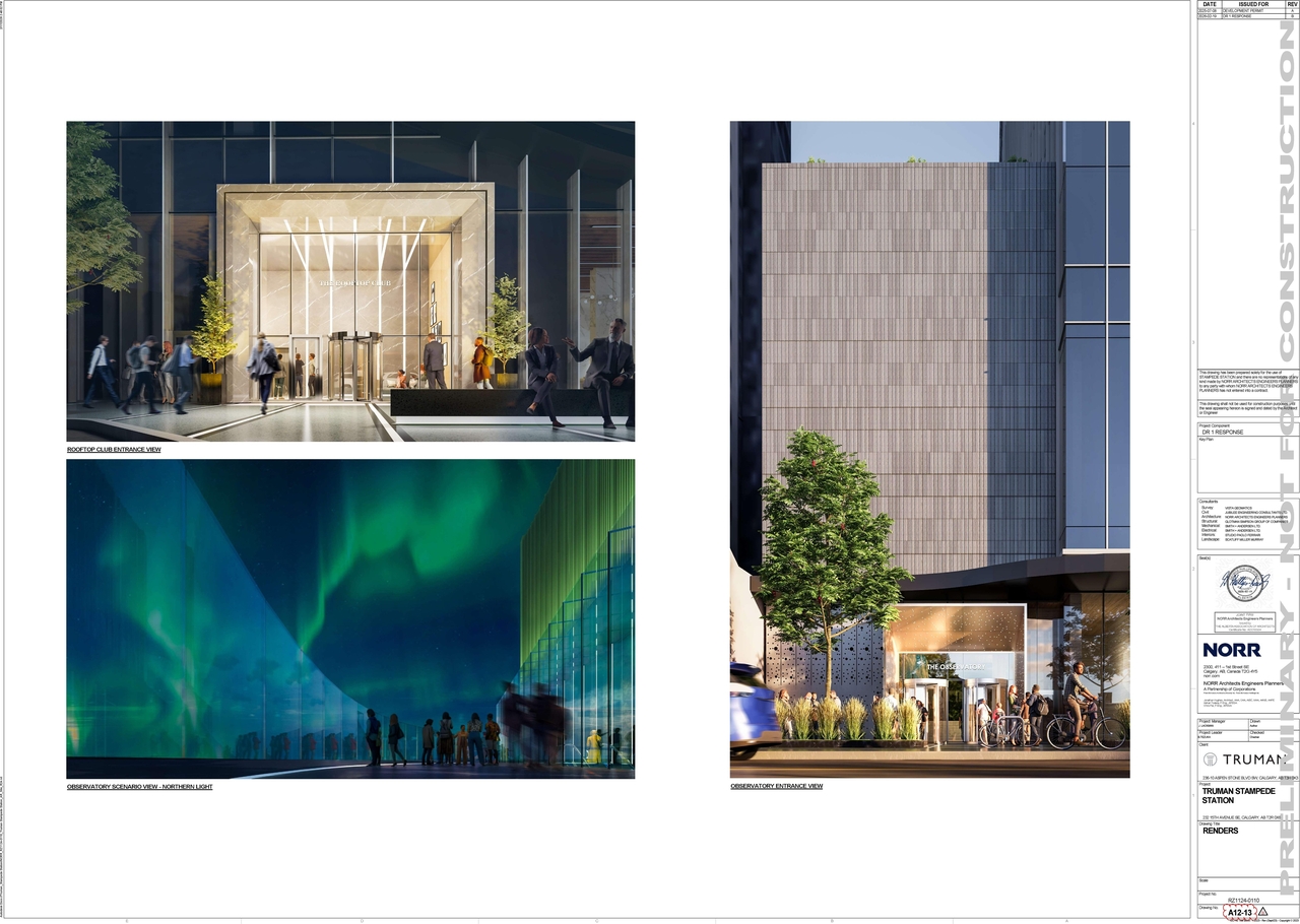 Rendering of building from page 10 of the file 'DP2025-04119 DMAP Plans Amended (41MB) 2026-02-23'