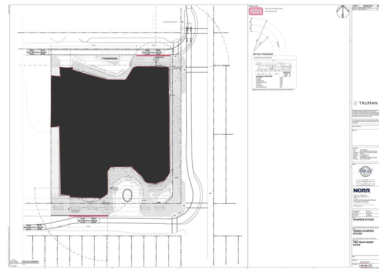 Construction site plan for project from page 4 of the file 'DP2025-04119 DMAP Plans Amended (41MB) 2026-02-23'
