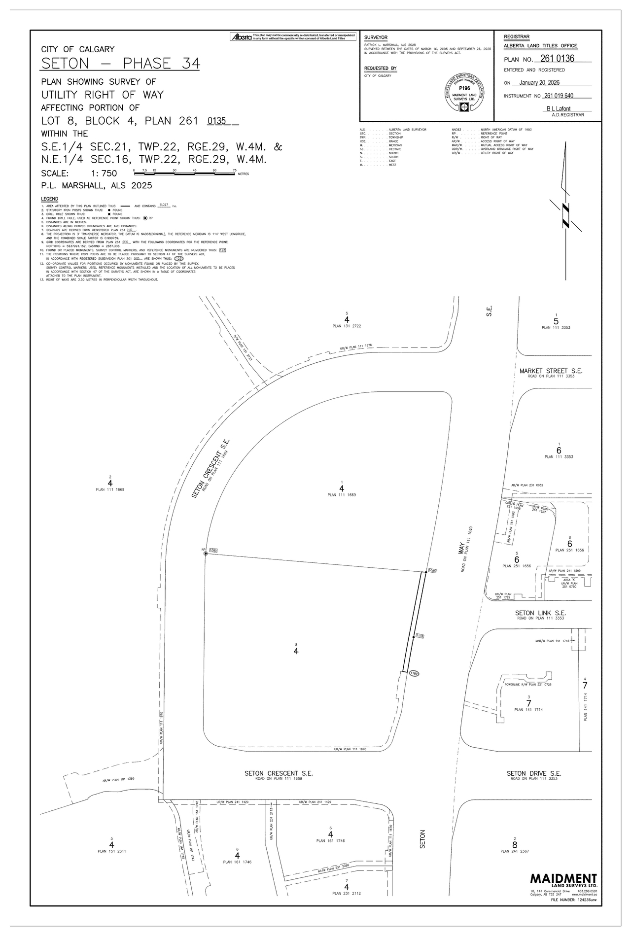 Construction site plan for project from page 1 of the file 'DP2025-04138 DMAP Plans Amended (27MB) 2026-02-25'