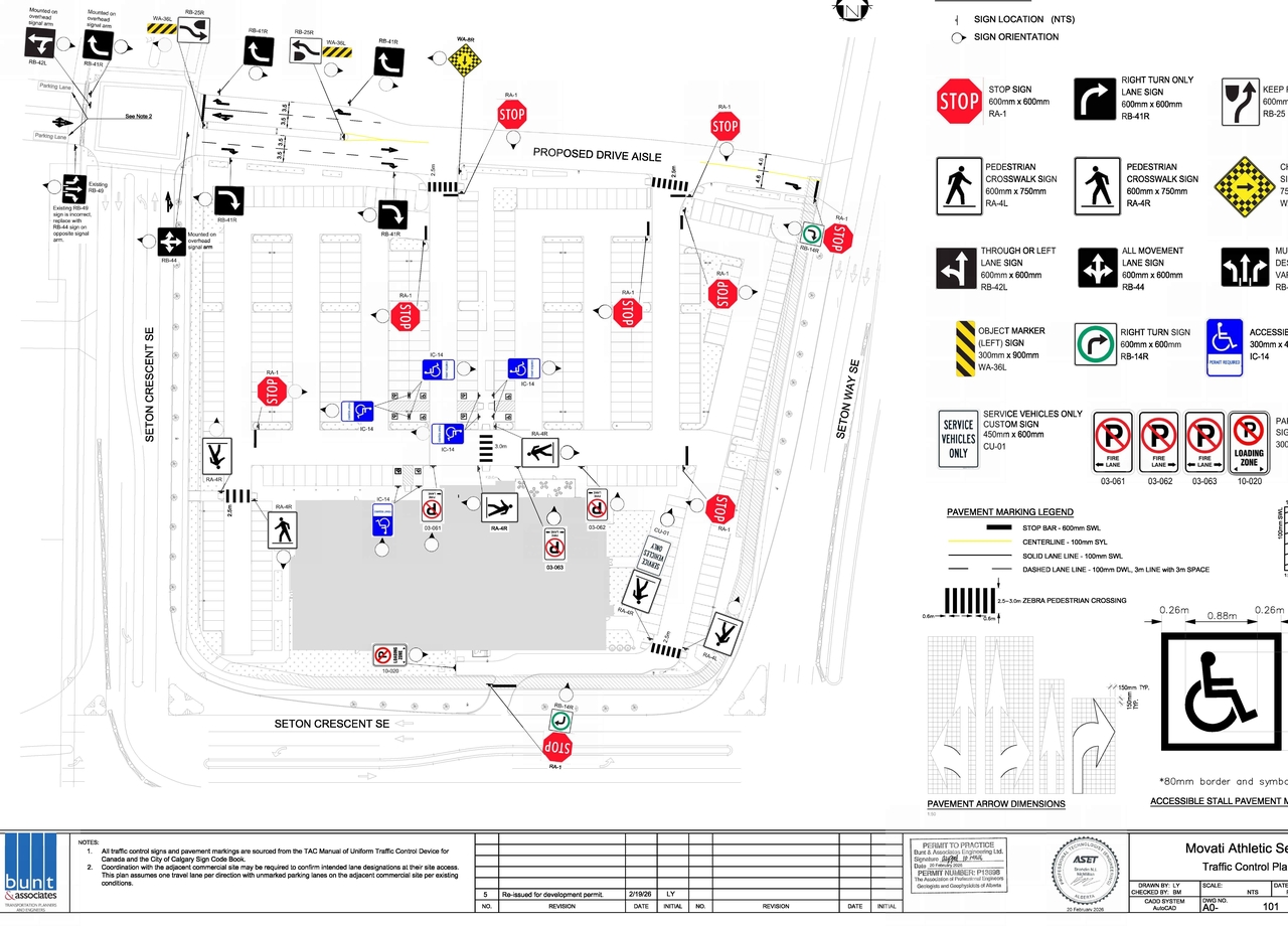 Construction site plan for project from page 13 of the file 'DP2025-04138 DMAP Plans Amended (27MB) 2026-02-25'