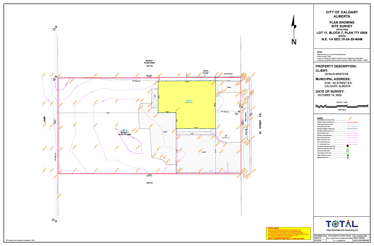 Construction site plan for project from page 5 of the file 'DP2025-04254 DMAP Plans Submitted (3MB) 2025-11-06'