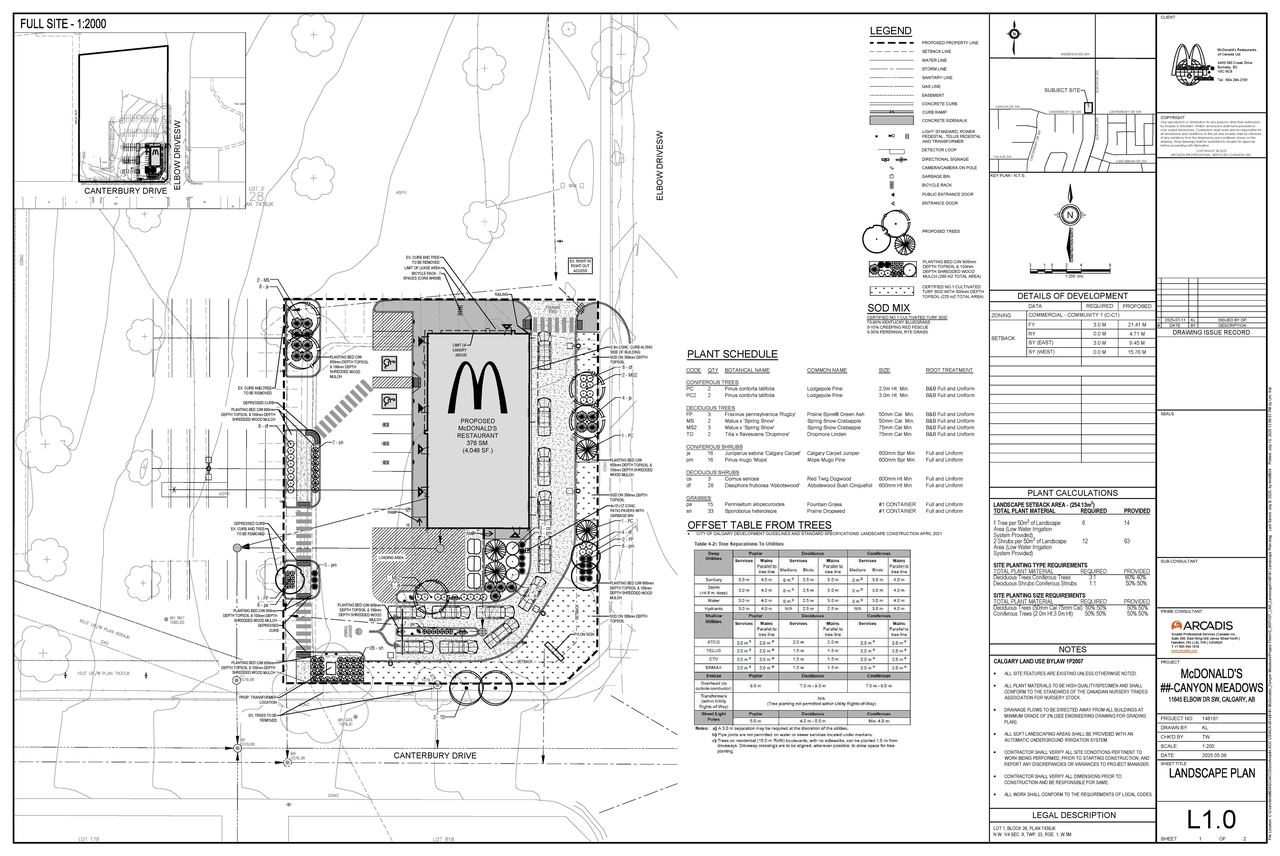 Construction site plan for project from page 1 of the file 'DP2025-04315 DMAP Plans (Submitted) 2025-07-24 (4MB)'