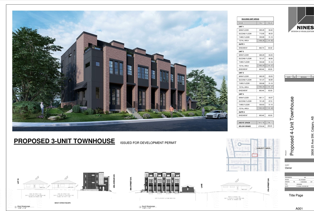 Rendering of building from page 1 of the file 'DP2025-04321 DMAP PLANS (AMENDED) 2026-01-05 (5MB)'
