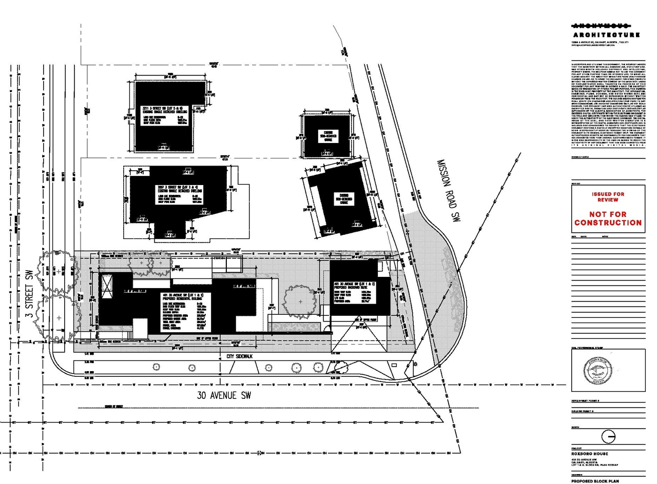 Construction site plan for project from page 7 of the file 'DP2025-04443 DMAP Plans (Submitted) 2025-07-31 (10MB)'