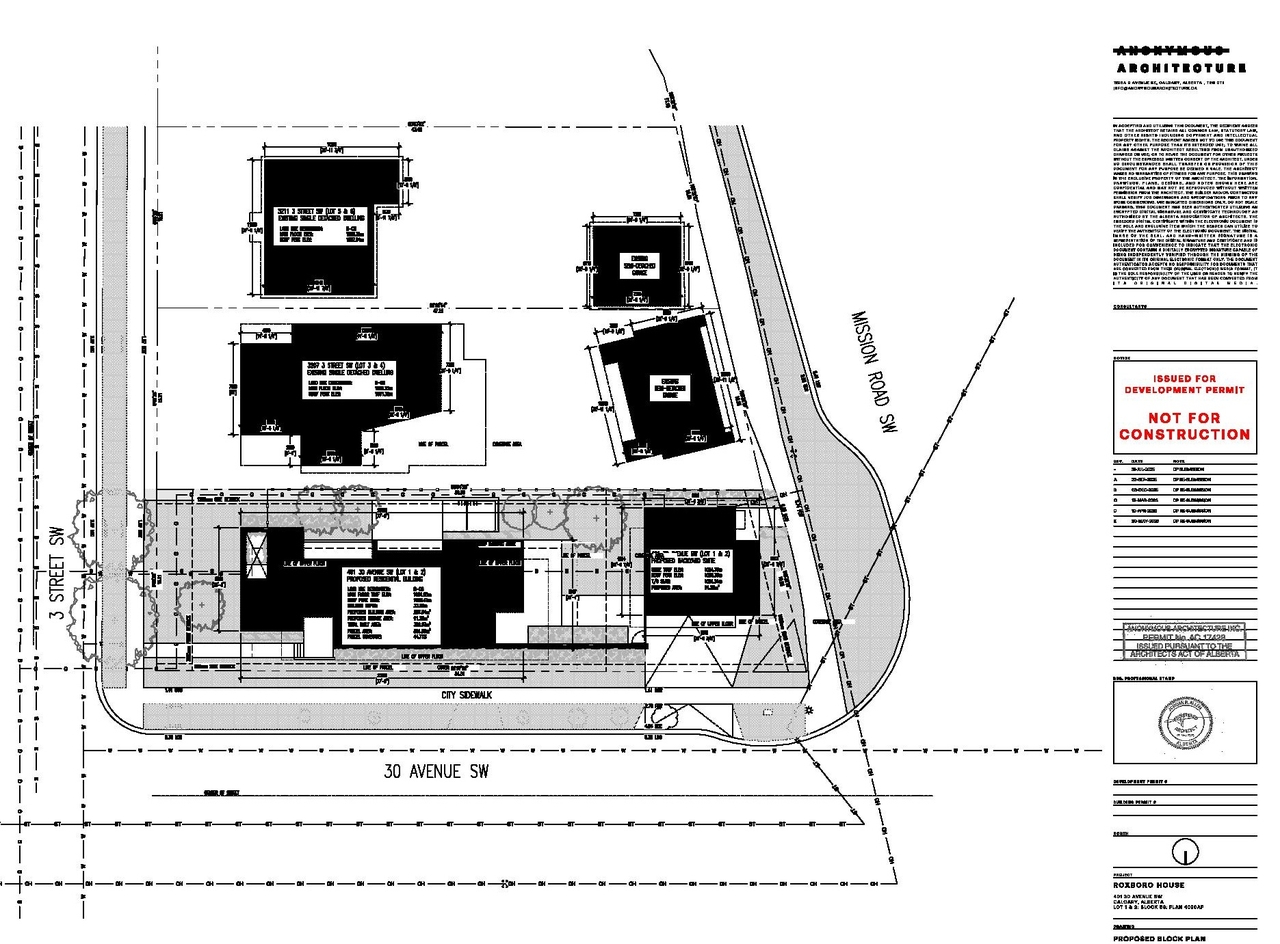 Construction site plan for project from page 3 of the file 'DP2025-04443 (Amended) 2026-05-20 (10MB)'