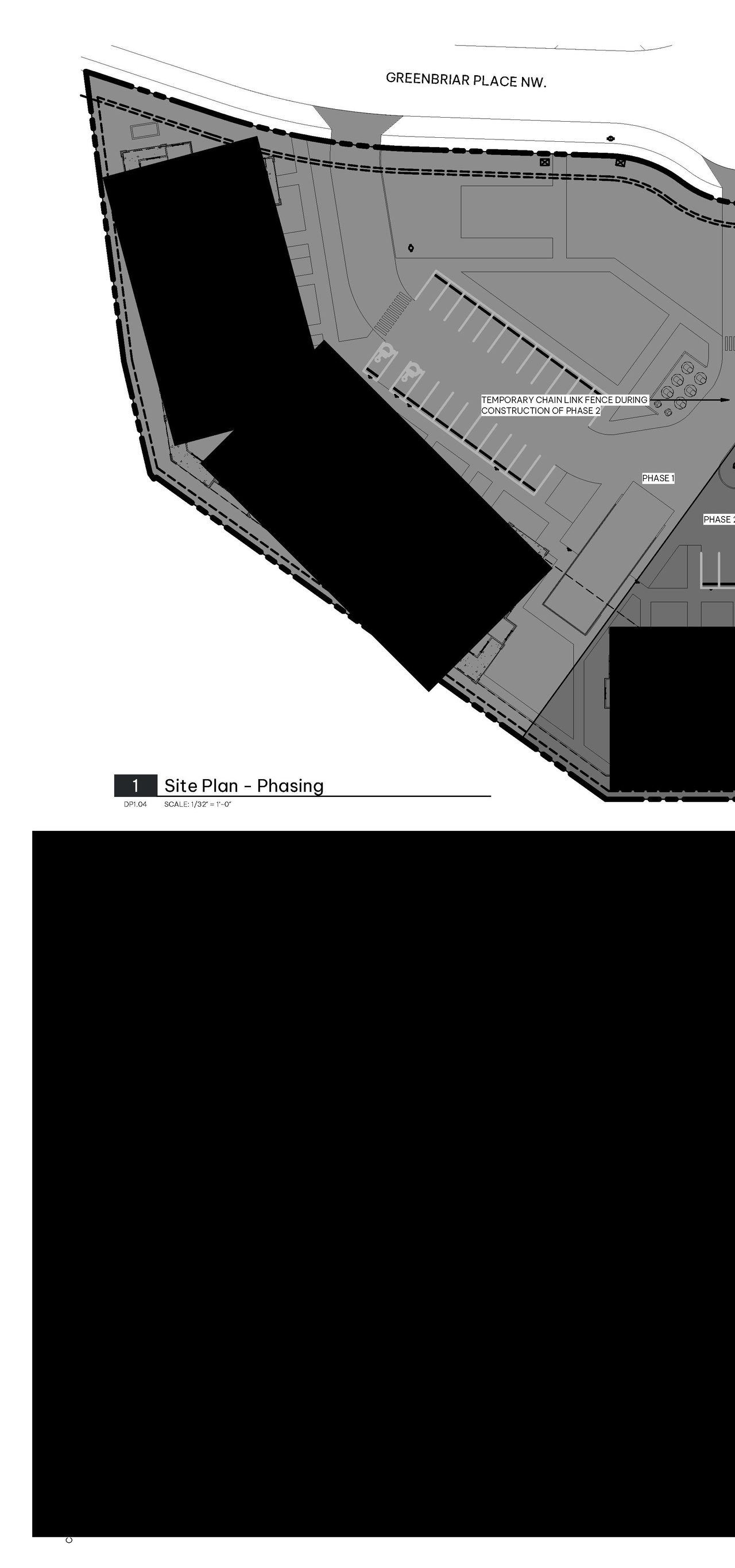Construction site plan for project from page 7 of the file 'DMAP Plans (Submitted) DP2025-04530 MB) 2025-08-06'