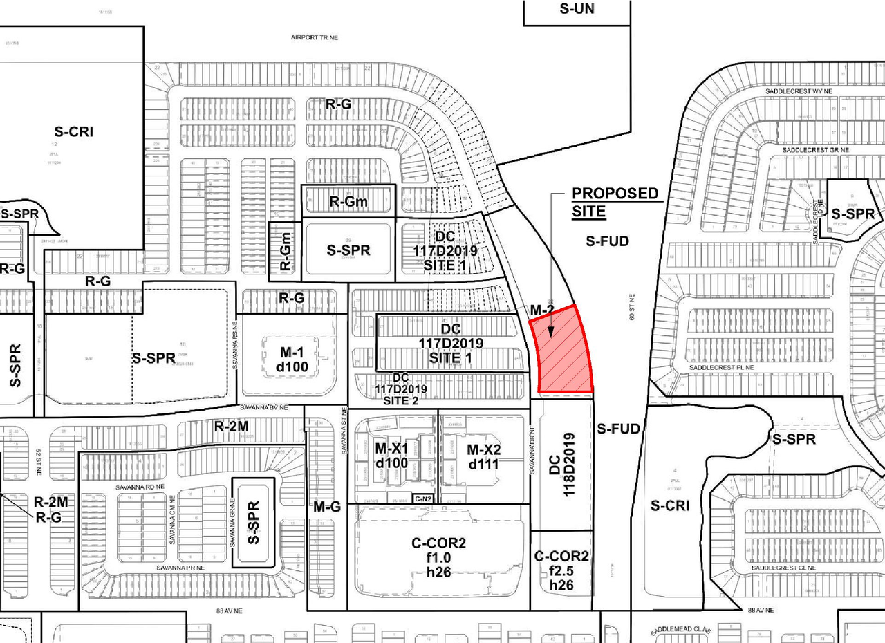 Construction site plan for project from page 1 of the file 'DP2025-04556-DMAP Plans Submitted 2025-09-02 15MB'