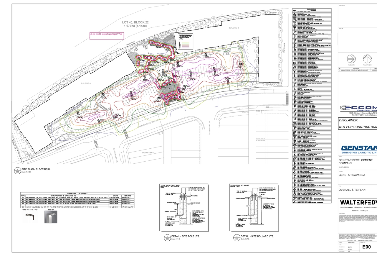 Construction site plan for project from page 11 of the file 'DP2025-04556-DMAP Plans Submitted 2025-09-02 15MB'