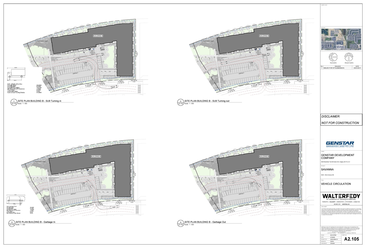 Construction site plan for project from page 4 of the file 'DP2025-04556-DMAP Plans Submitted 2025-09-02 15MB'