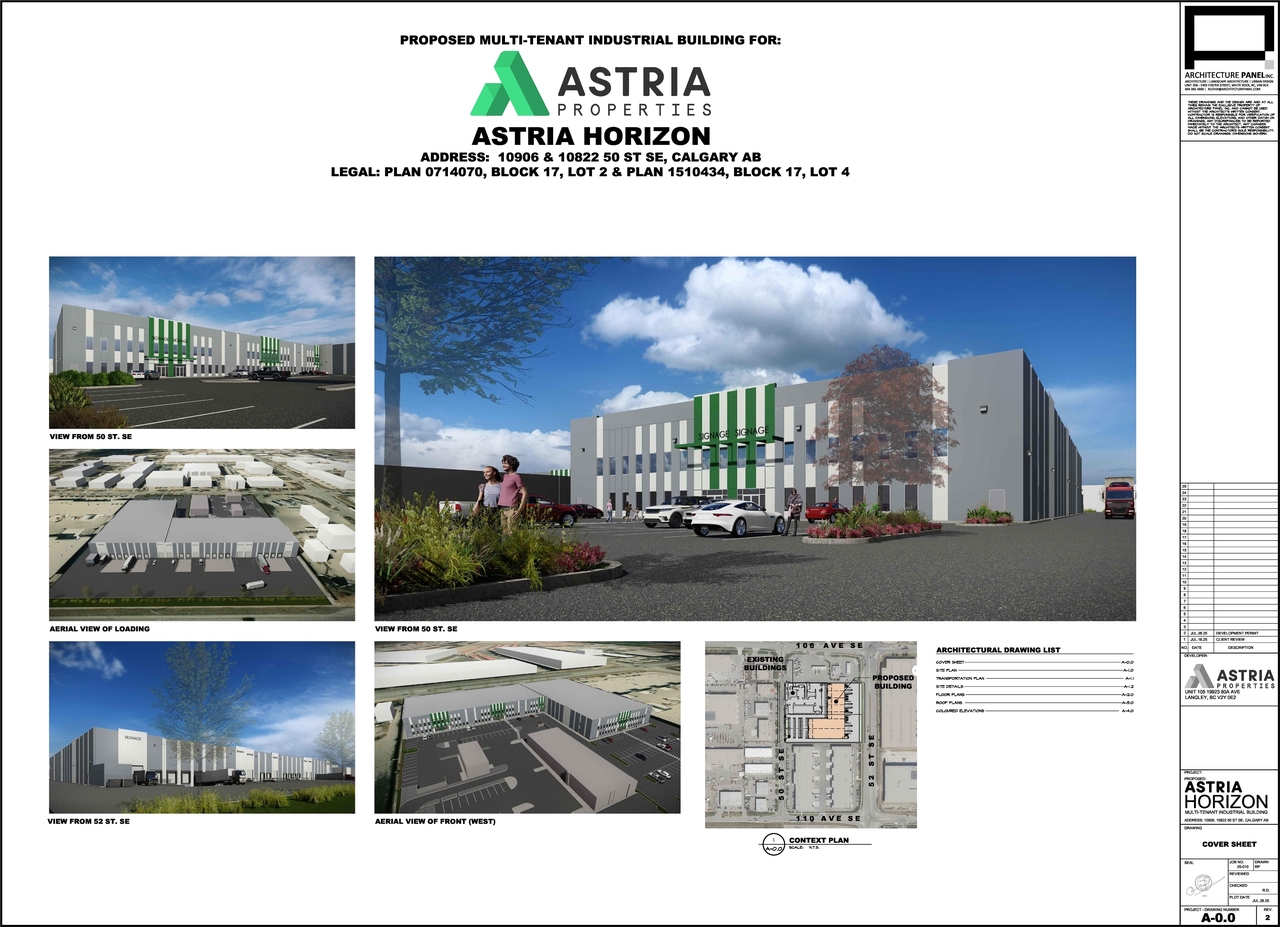 Rendering of building from page 1 of the file 'DP2025-04568 DMAP Plans (Submitted) 2025-08-07 (6MB)'