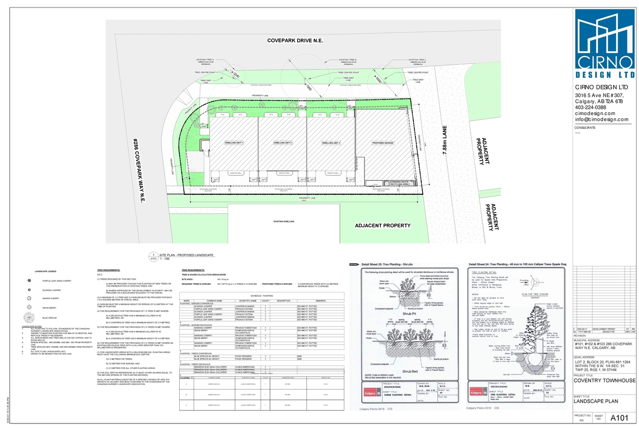 Construction site plan for project from page 3 of the file 'DP2025-04672 DMAP Plans Amended (2MB) 2026-01-28'