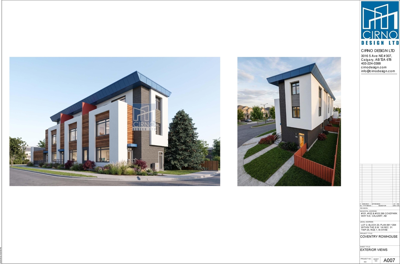 Rendering of building from page 3 of the file 'DP2025-04672 DMAP Plans (Amended) (3MB) 2026-05-26'