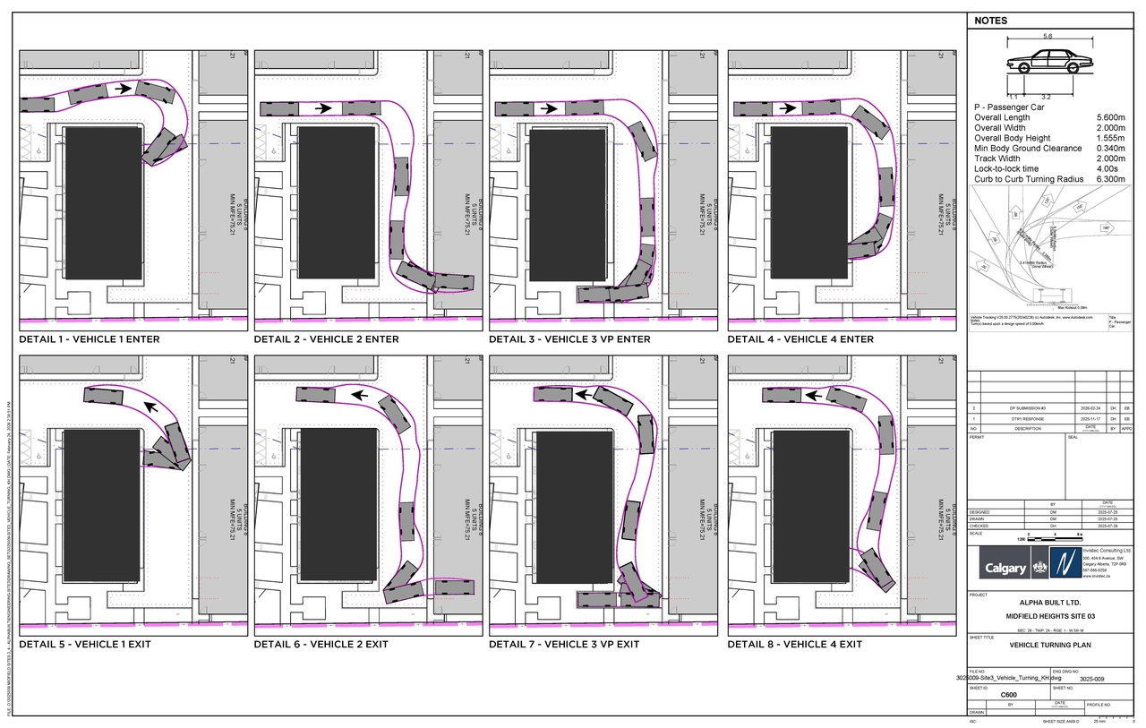 Construction site plan for project from page 19 of the file 'DP2025-04674 DMAP Plans Amended (25MB) 2026-02-24'