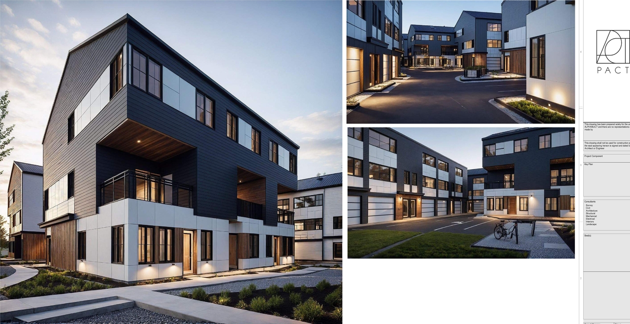 Rendering of building from page 6 of the file 'DP2025-04674 DMAP Plans (Submitted) 2025-08-12 (10MB)'