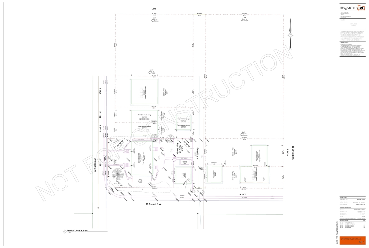 Construction site plan for project from page 2 of the file 'DMAP Plans Submitted DP2025-04748 (6MB) 2025-08-18'