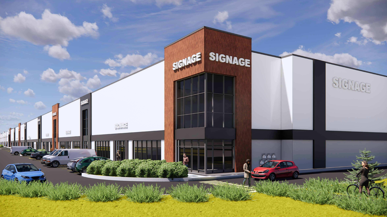 Rendering of building from page 1 of the file 'DP2025-04765 DMAP Plans (Amended) 2025-12-08 (32MB)'