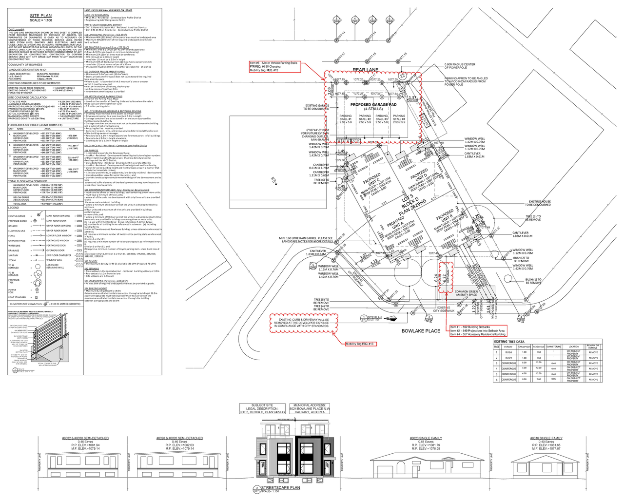 Construction site plan for project from page 1 of the file 'DP2025-04776 DMAP Plans (Amended) 2026-01-28 (2MB)'
