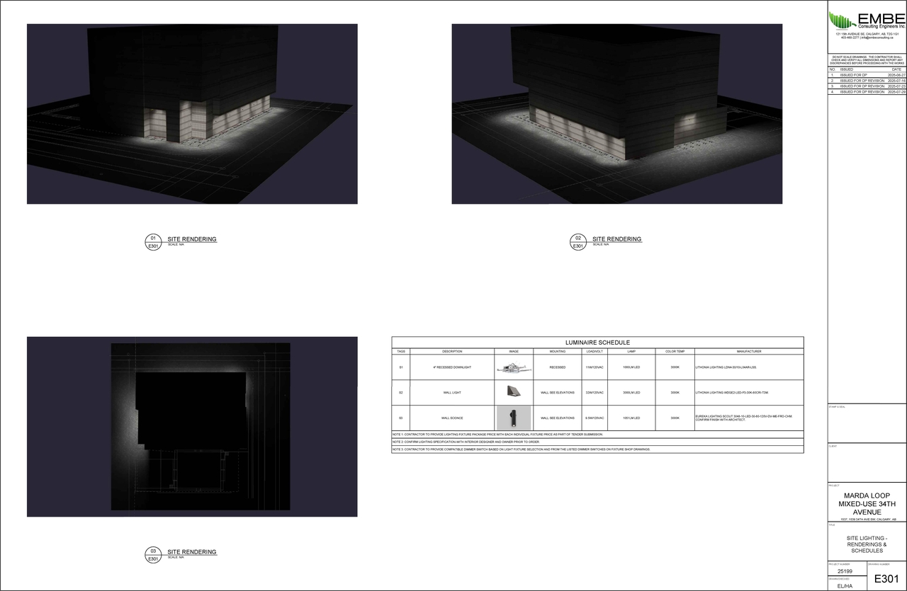 Rendering of building from page 14 of the file 'DP2025-04791 DMAP Plans (Submitted) 2025-08-18 (7MB)'