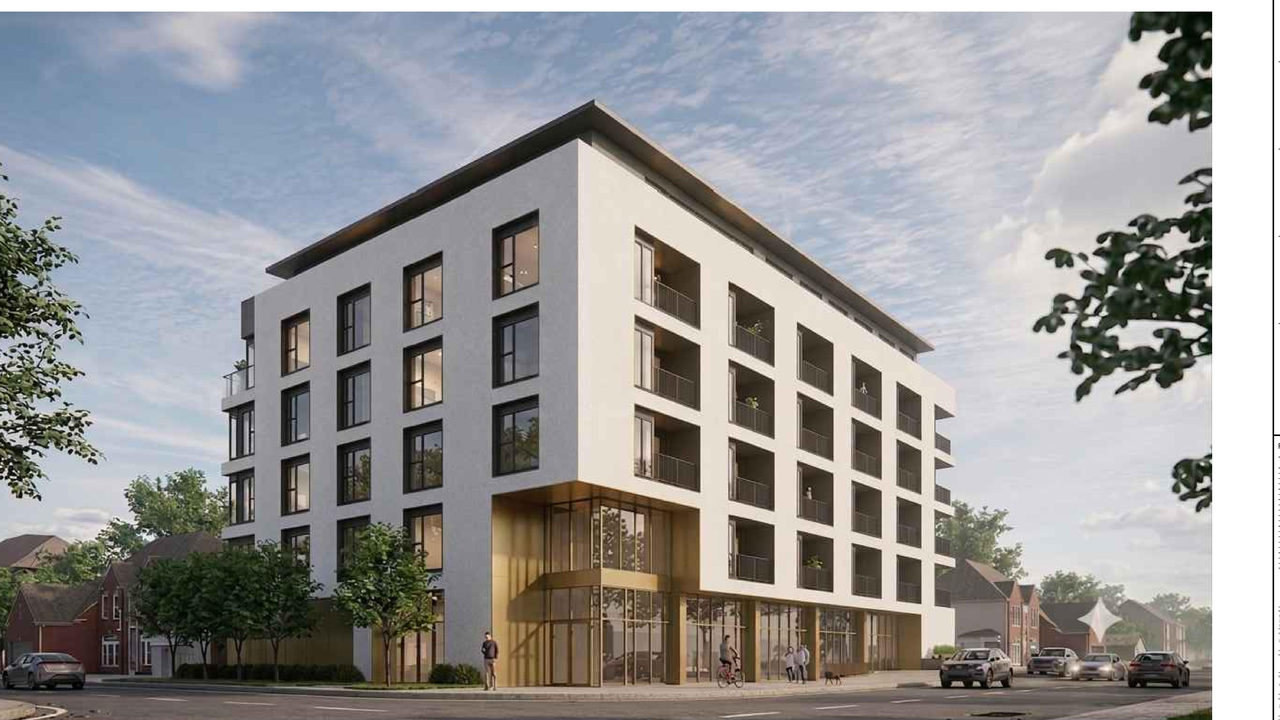 Rendering of building from page 12 of the file 'DP2025-04791 DMAP Plans Amended (4MB) 2026-07-29'