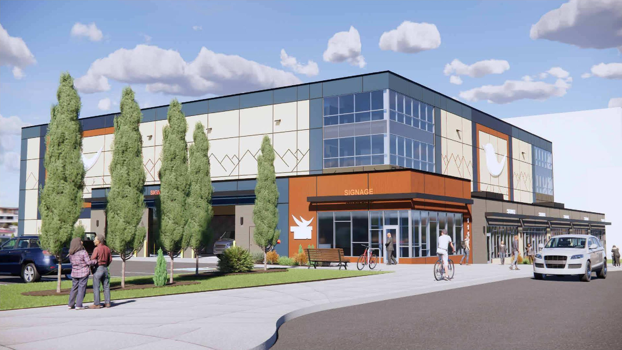 Rendering of building from page 8 of the file 'DP2025-04914 DMAP Plans (Submitted) 2025-08-25 (9MB)'