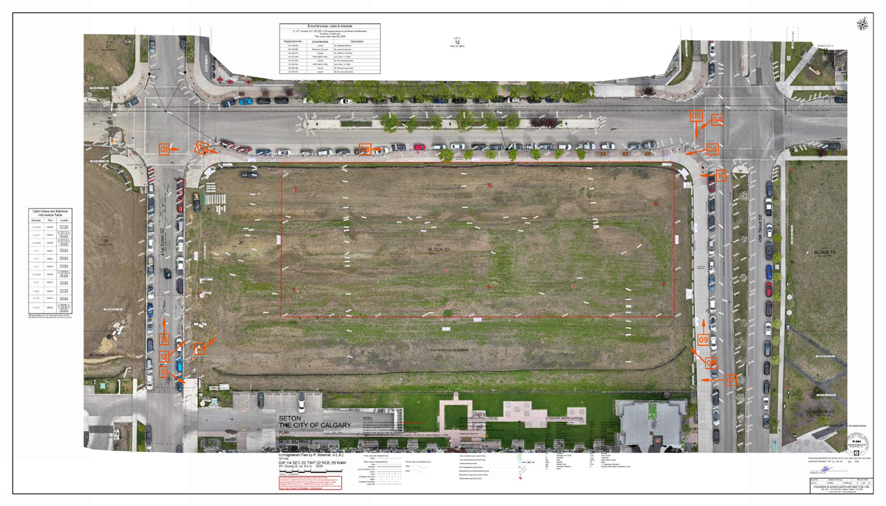 Construction site plan for project from page 3 of the file 'DP2025-05101 - DMAP PLANS - DECISION RENDERED - 2026-05-04 (6MB)'