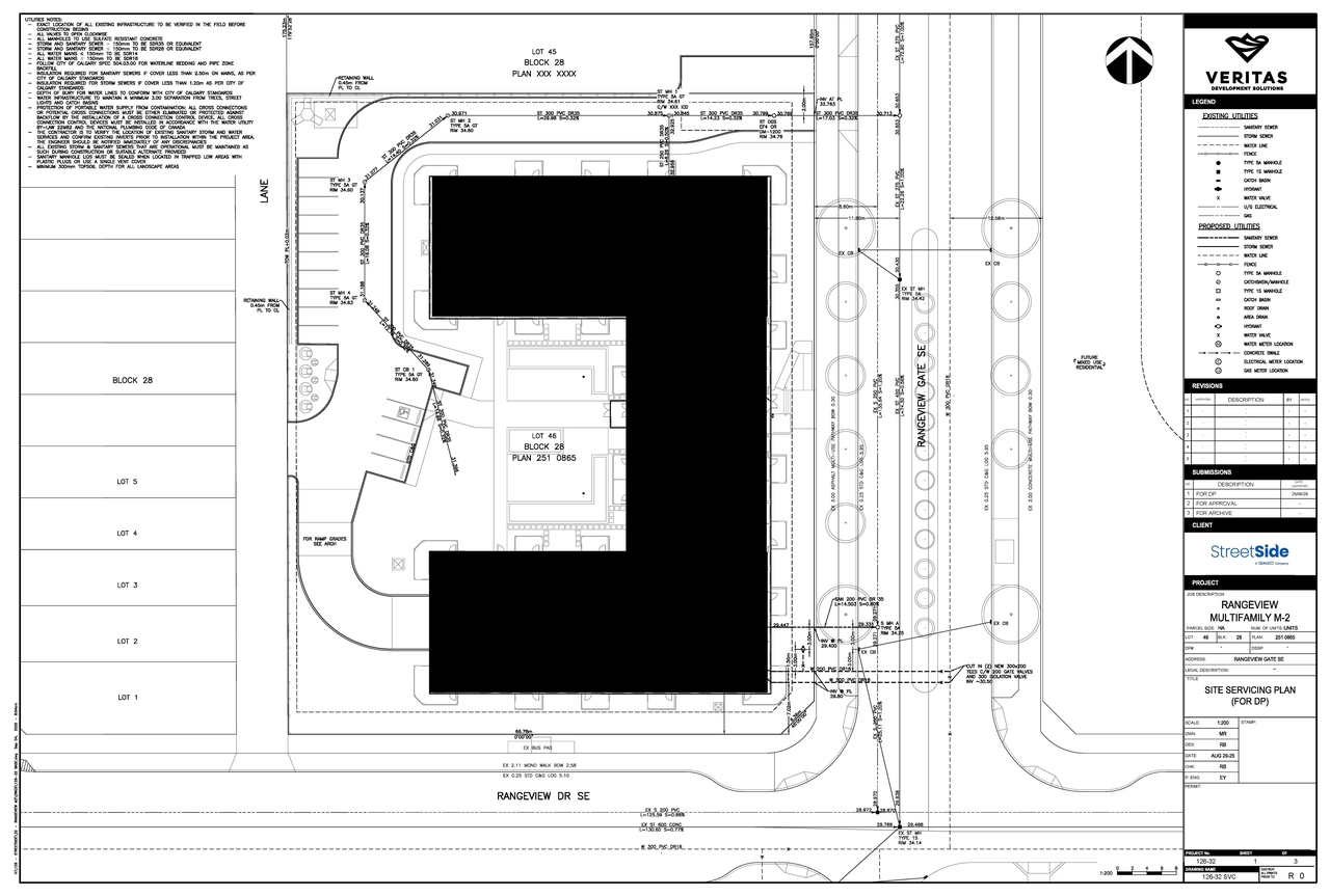 Construction site plan for project from page 7 of the file 'DMAP Plans Submitted DP2025-05389 (8MB) 2025-09-18'
