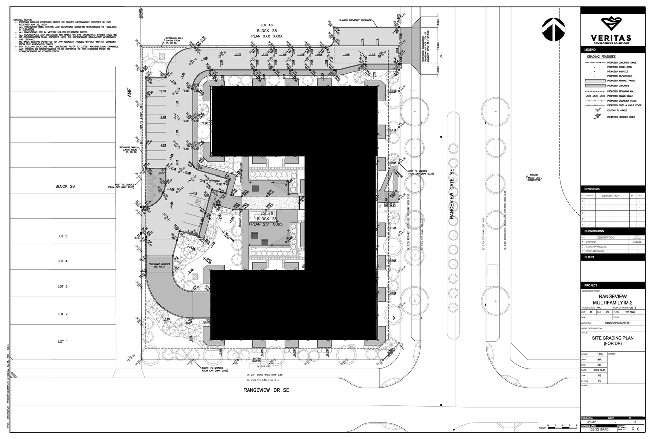 Construction site plan for project from page 8 of the file 'DMAP Plans Submitted DP2025-05389 (8MB) 2025-09-18'