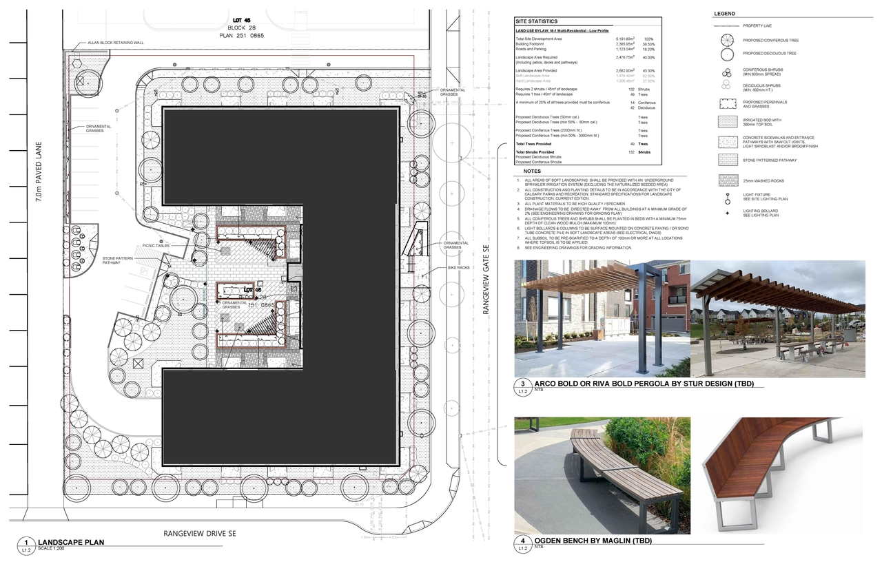 Construction site plan for project from page 6 of the file 'DP2025-05389 - DMAP DECISION  RENDERED (8MB) 2026-08-13'
