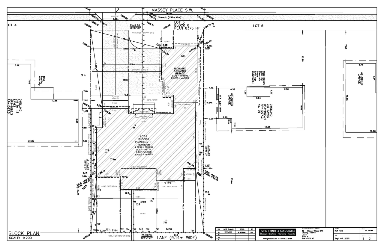 Floor plan for project from page 7 of the file 'DP2025-05416 DMAP Plans (Submitted) 2025-09-19 (4MB)'