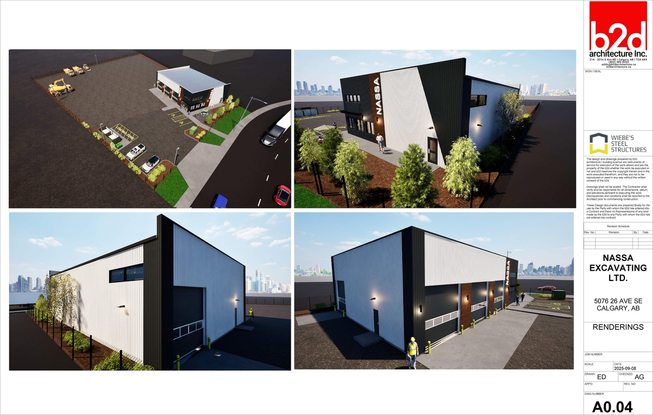 Rendering of building from page 5 of the file 'DMAP Plans Submitted DP2025-05459 (8MB) 202509-22'