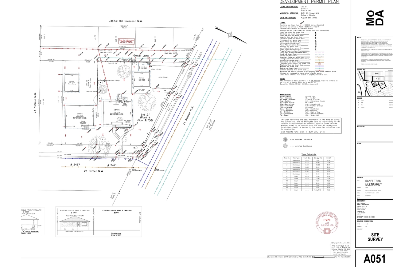Construction site plan for project from page 4 of the file 'DMAP Plans Submitted DP2025-05477 (5MB) 2025-10-20'