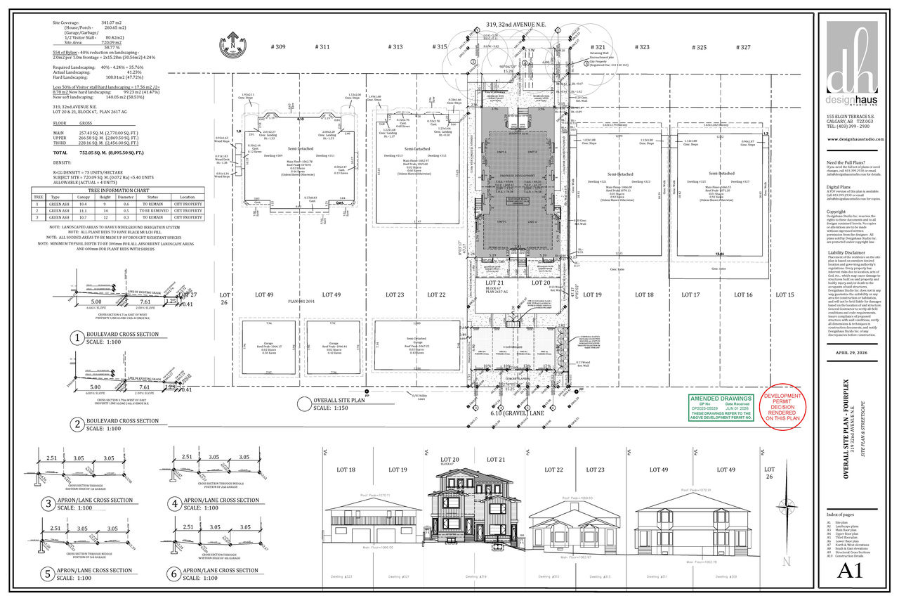 Floor plan for project from page 1 of the file 'DP2025-05529 - DMAP DECISION RENDERED (5MB) 2026-06-02'