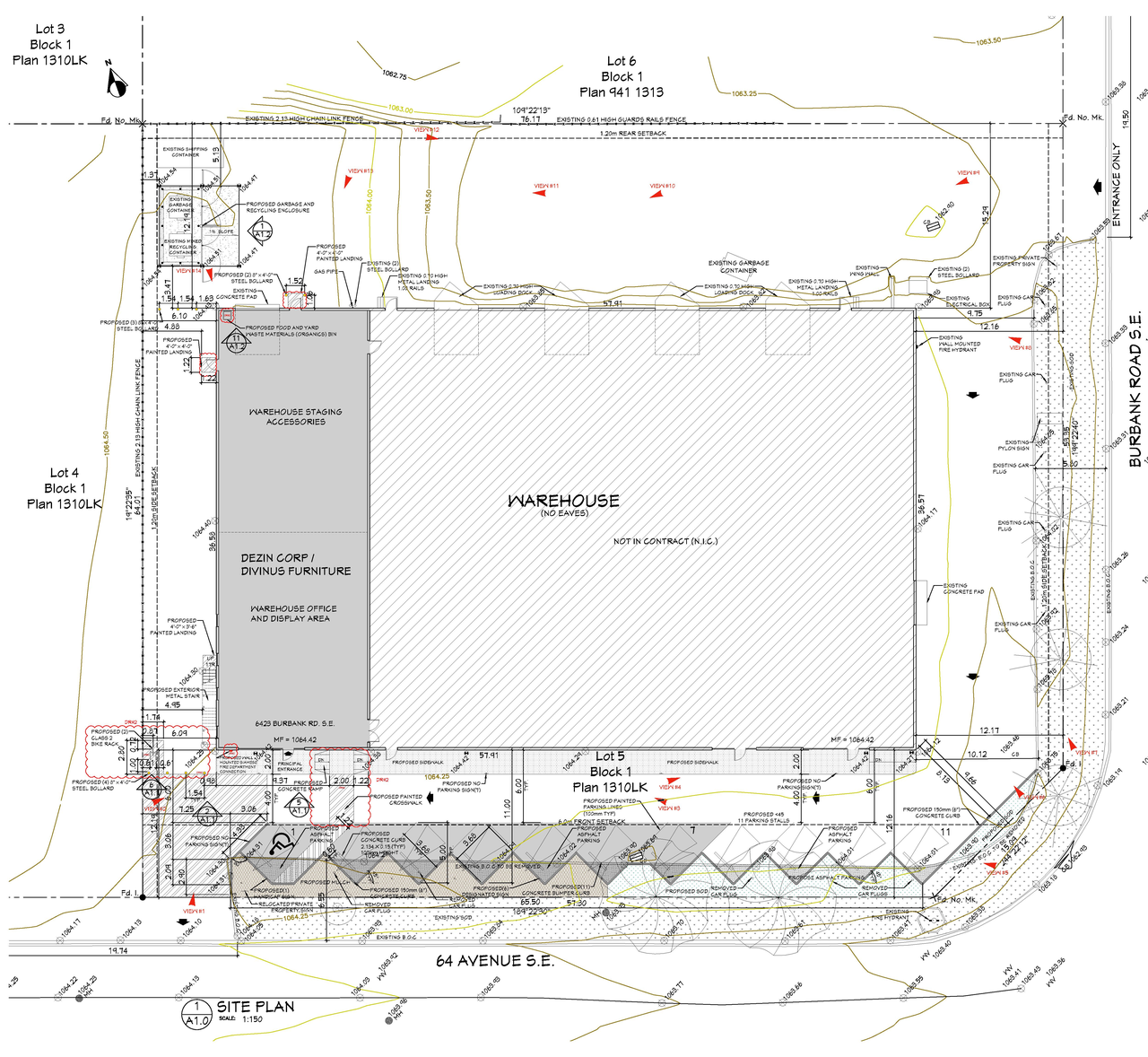 Construction site plan for project from page 1 of the file 'DP2025-05530 DMAP Plans (Amended) (2MB) 2026-06-17'