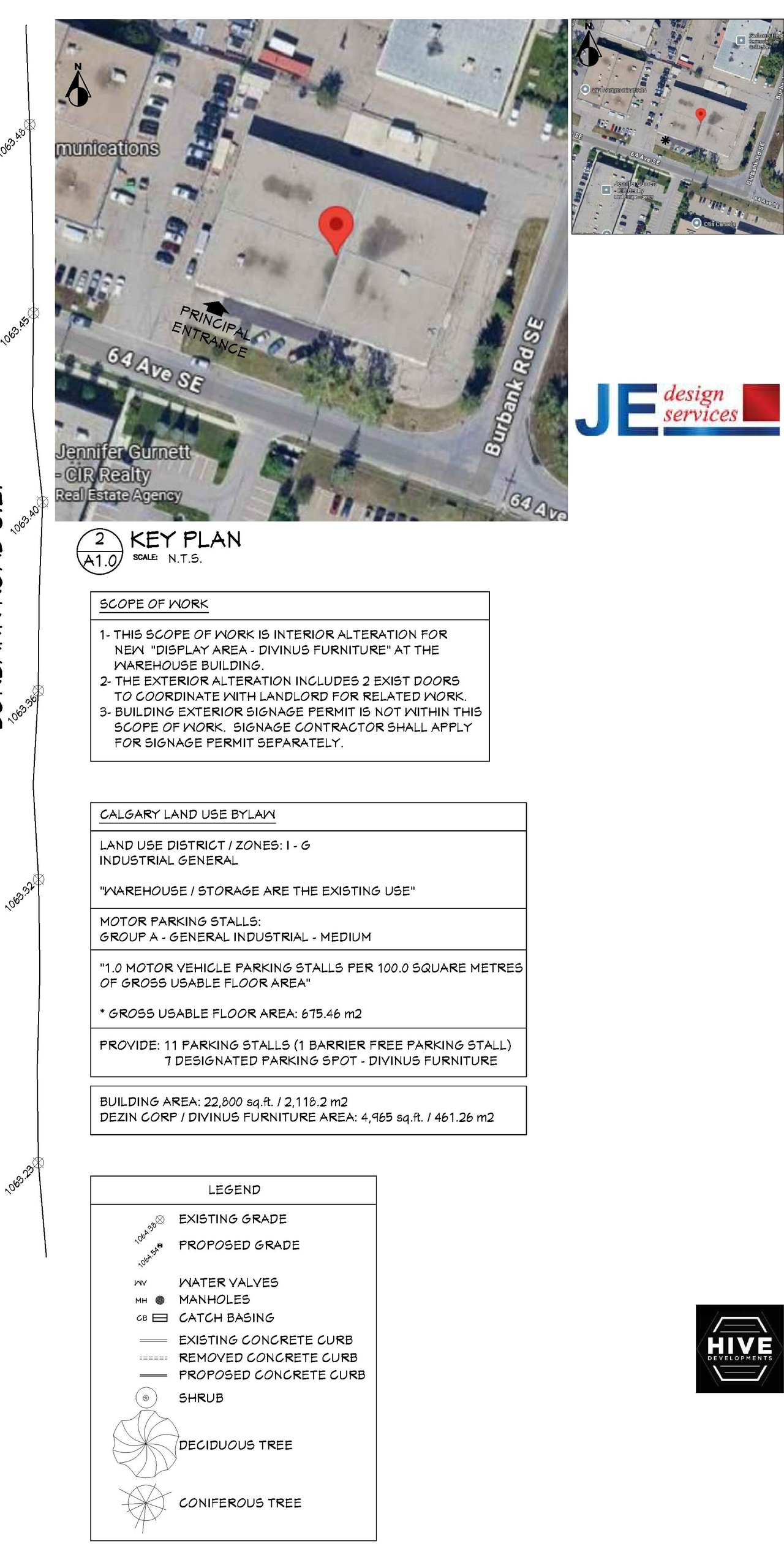 Construction site plan for project from page 1 of the file 'DP2025-05530 DMAP Plans Submitted 2025-12-17 (3MB)'