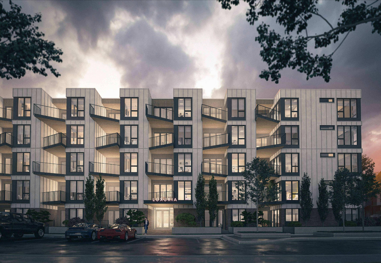 Rendering of building from page 1 of the file 'DP2025-05564 DMAP Plans (Submitted) 2025-09-26 (8MB)'